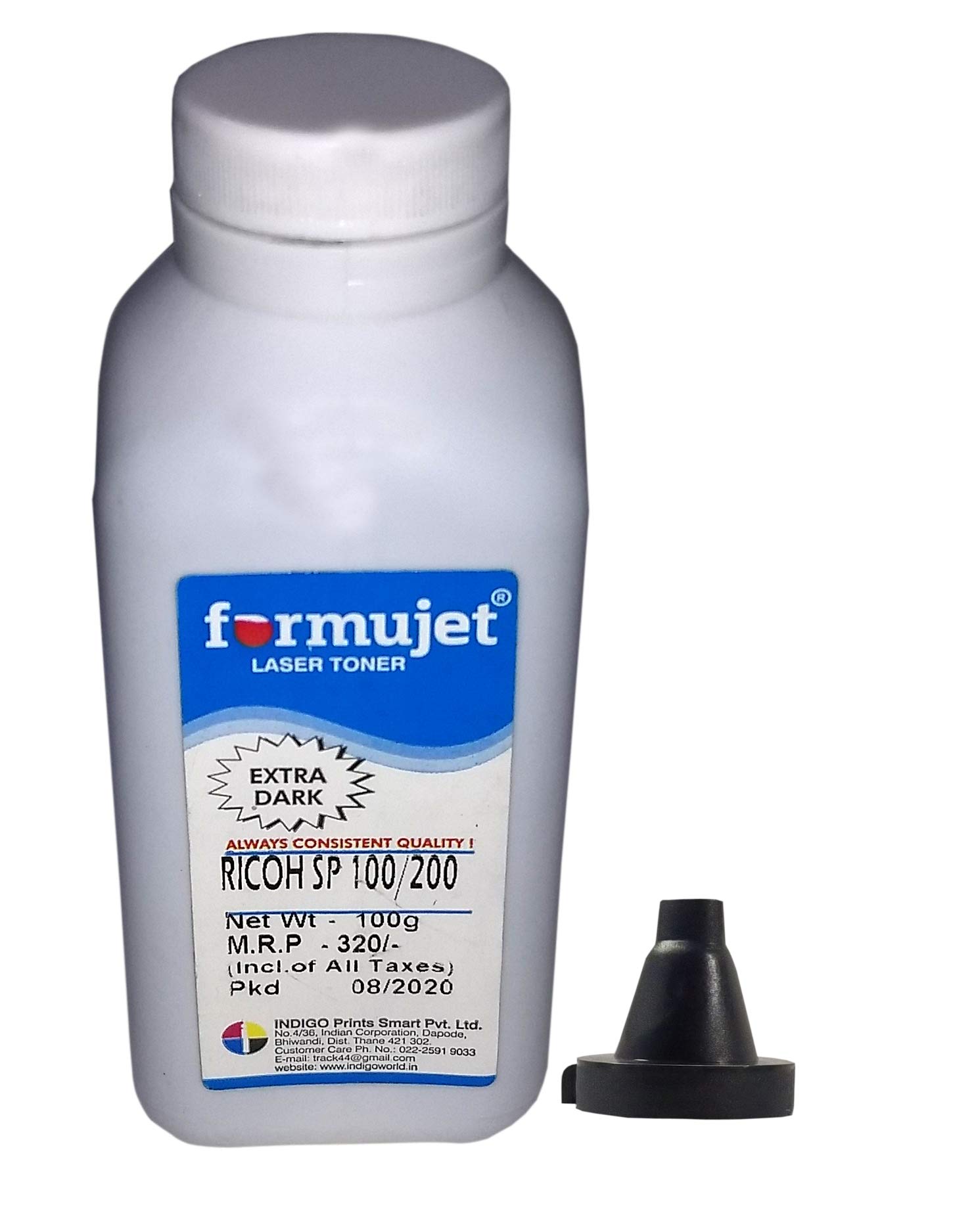 Formujet SP100/200 Toner Powder 100g Compatible for Ricoh Printers SP 100, SP 200, 300, 310, 3410