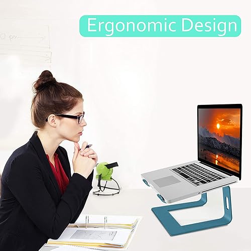 Miniatura 7 de Orionstar Soporte portátil de aluminio para laptop, compatible con Mac MacBook Air Pro de 10 a 15.6 pulgadas, soporte ergonómico desmontable para