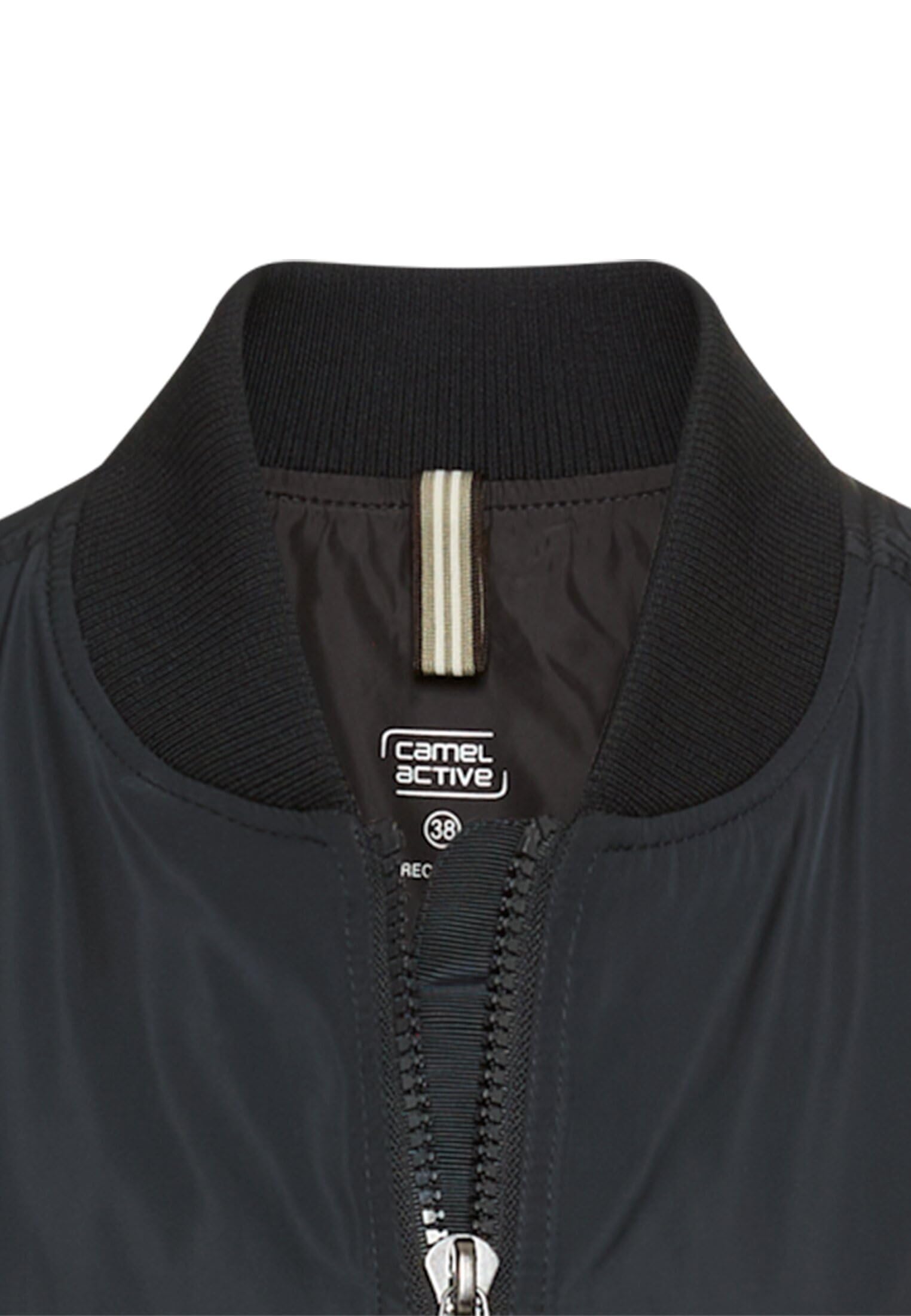 camel active Damen Bomberjacke mit 2-Wege-Reißverschluss