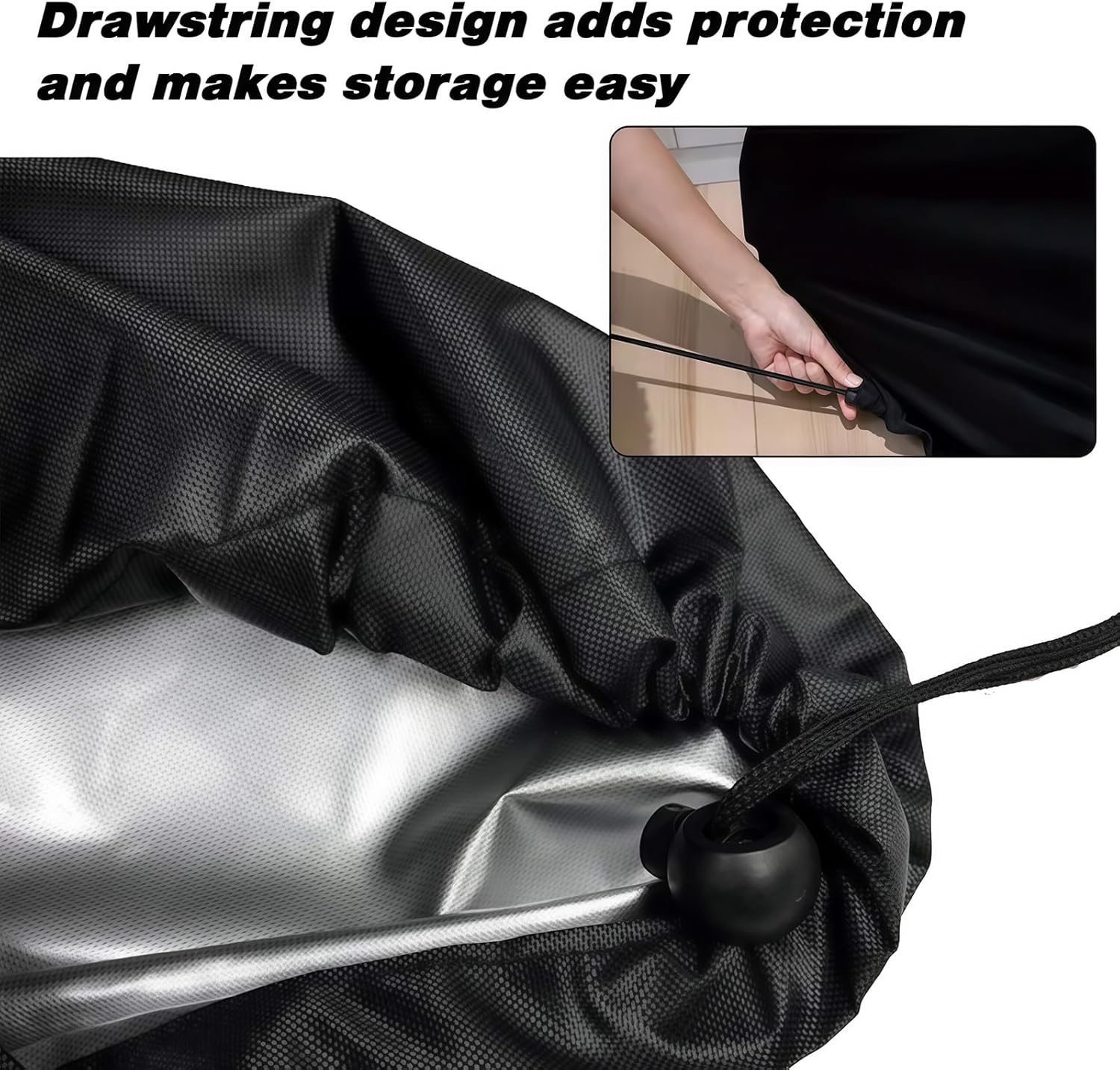 Outdoor Swing Cover Patio Porch Swing Canopy Covers Waterproof Heavy Duty Oxford Windproof Hammock Cover Glider Chair Covers for Garden All Weather Protection with Storage Bag (Black,74x28x46in)