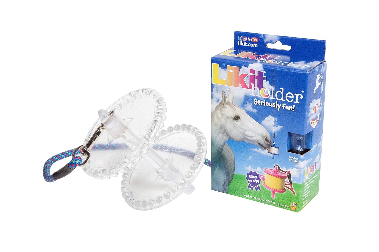 LIKIT HOLDER NEW STYLE (Clear Glitter)