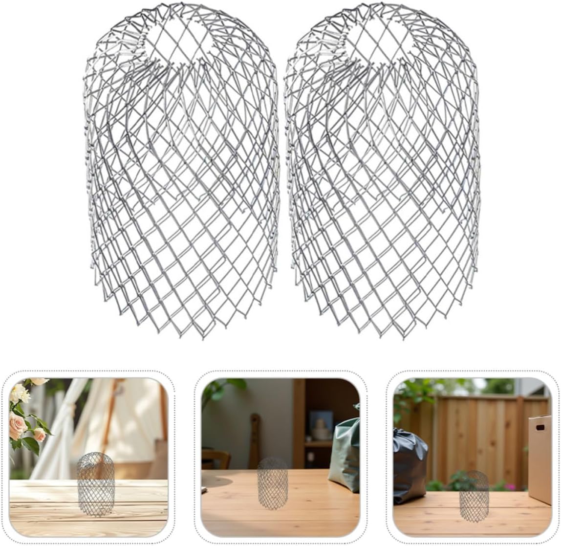 Vaguelly 2pcs Aluminum Downspout Gutter Screen Guard with High-efficiency Filtration and Weather-resistant Material for Seasonal Maintenance on Residential Buildings, Silver Mesh Drain