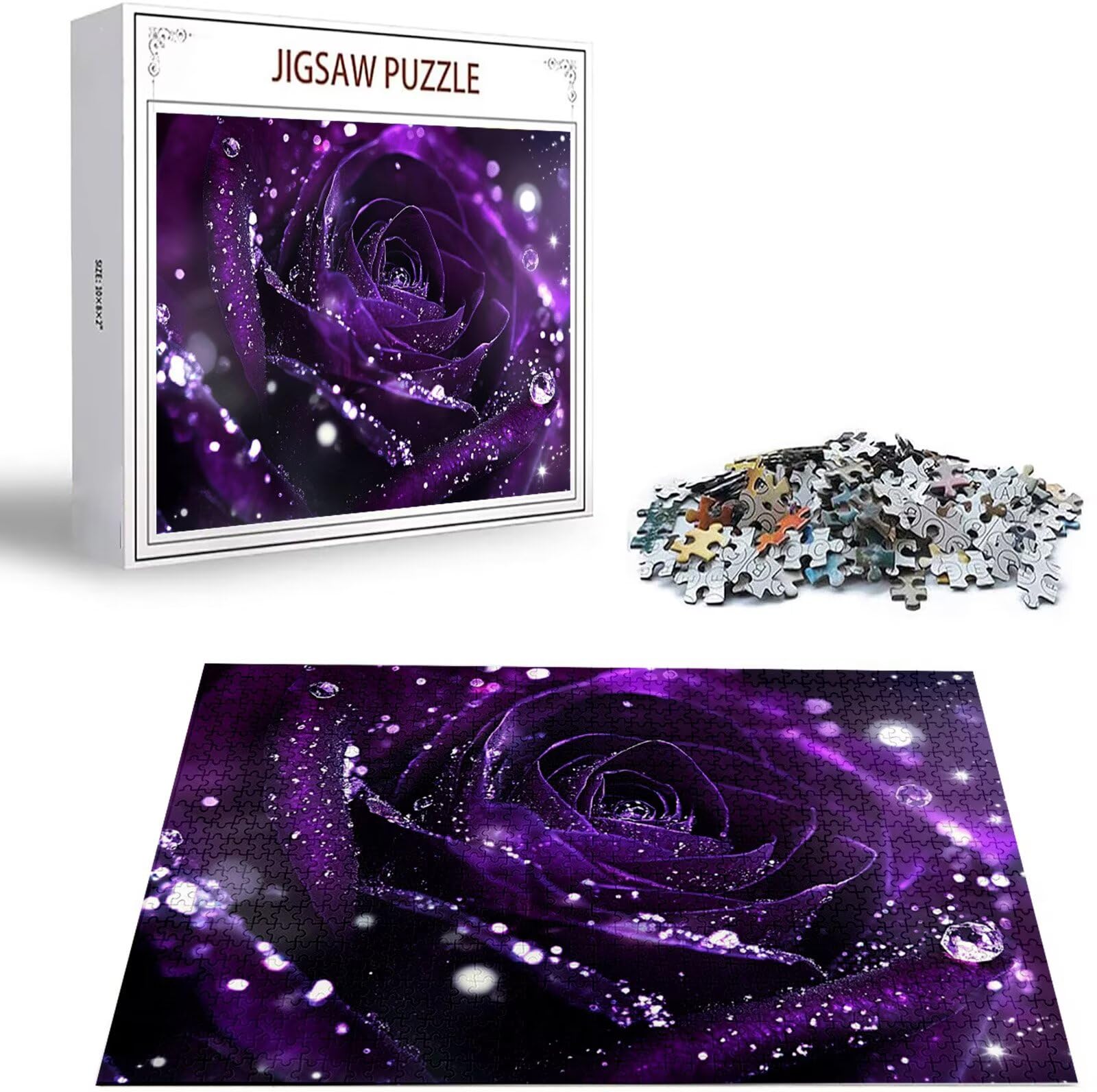 Puzzle 2000 Pezzi, 3 4 5 Anni Puzzle Rosa 6 7 8 Anni Giochi Educativi Sostenibili Con Motivi Per Adulti Da Gioco in Legno Di Alta Qualità Jigsaw Fiore per Gioco Familiare, 2026 Regalo Natale H-7709