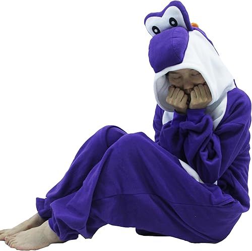 Miniatura 7 de Pijama unisex de Yoshi Kigurumi de Yoshi Kigurumi para adultos, para Halloween, Navidad, anime, verde, disfraz de Yoshi, disfraz para pareja