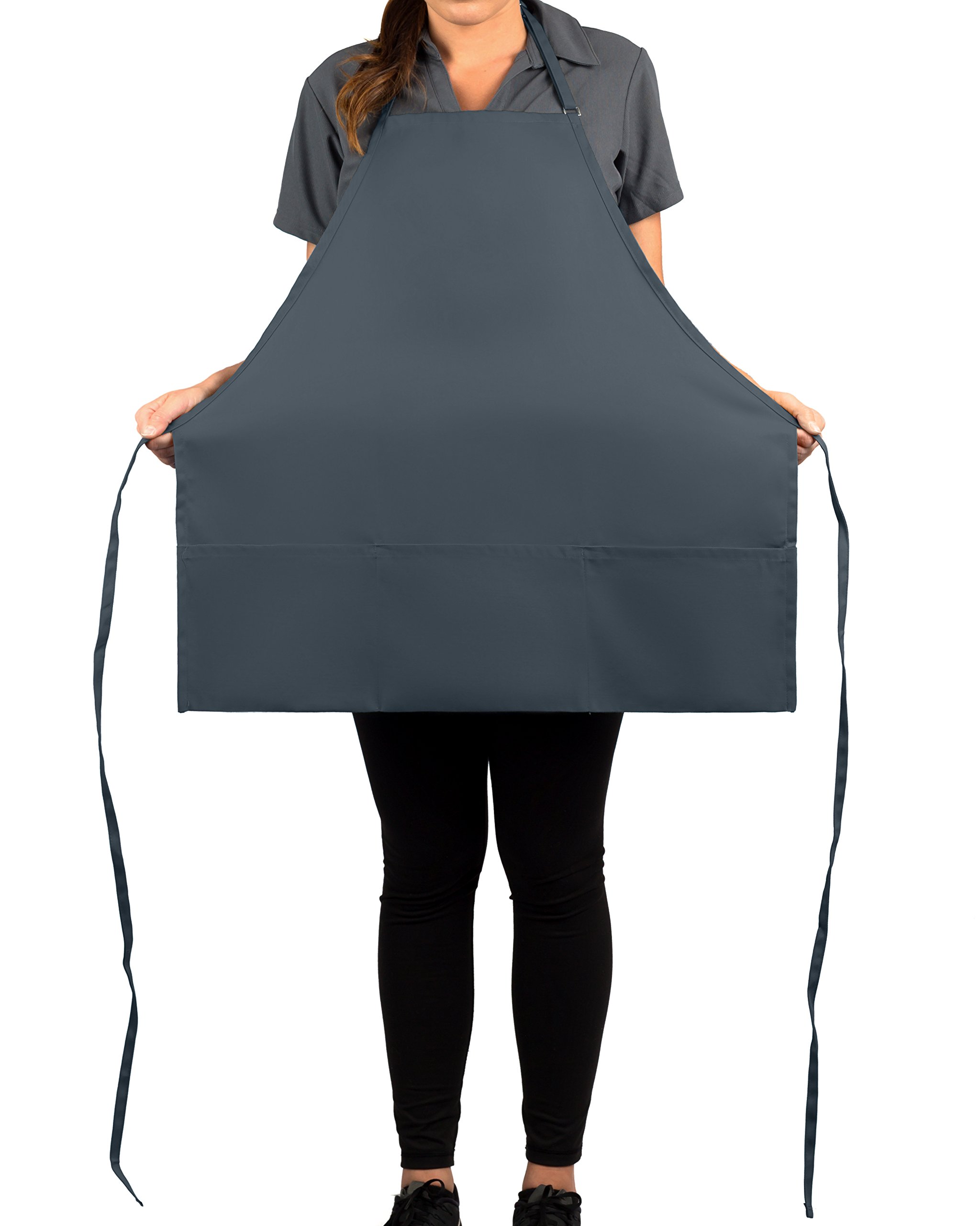 KNG Adjustable Bib Apron - 3 Pocket