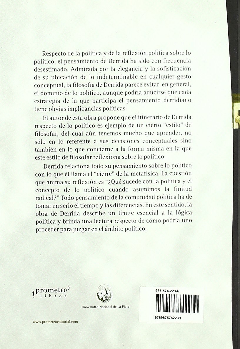 Derrida y lo politico (ENSAYO POLITICO)