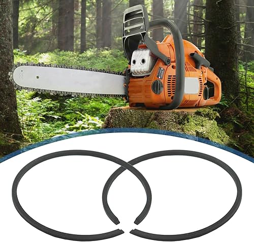 Miniatura 6 de AUMEL 2 unids/lote 1.772 in x 0.059 in Kit de anillos de pistón para Husqvarna 51 254 350 353 OLEO-MAC 753 piezas de motosierra.