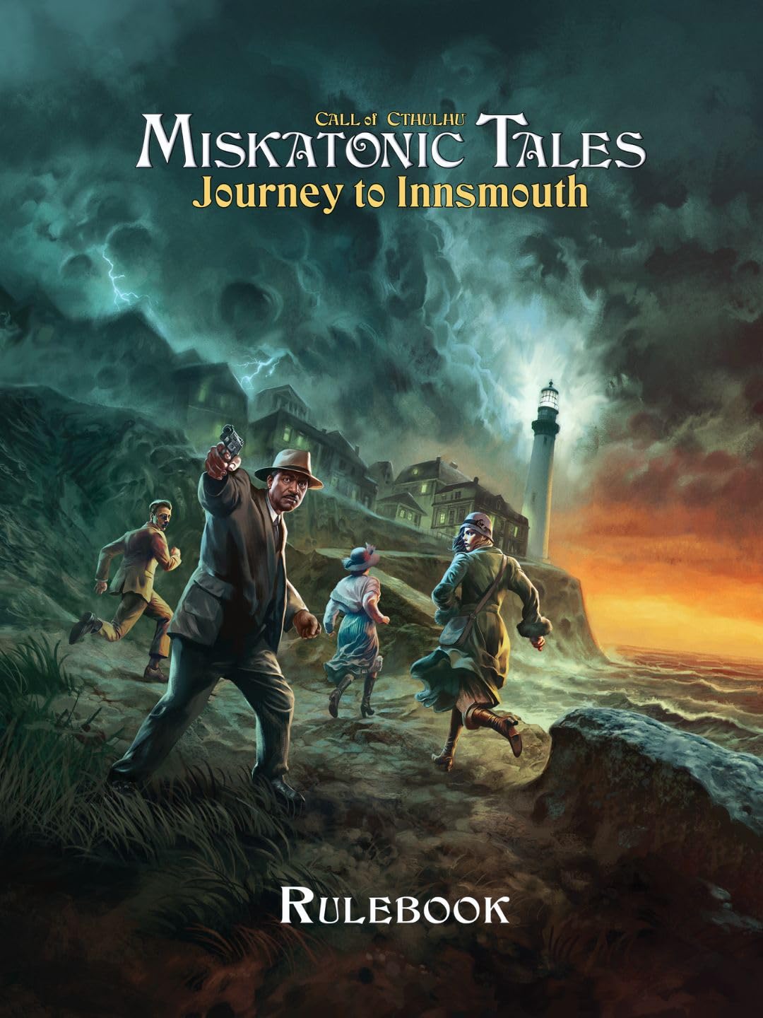 Chaosium Inc. | Call Of Cthulhu: Miskatonic Tales: Journey To Innsmouth | Cooperative Narrative Board Game, Mythos Investigation Adventure With Branching Story | Cooperative Play | Variable Play Time