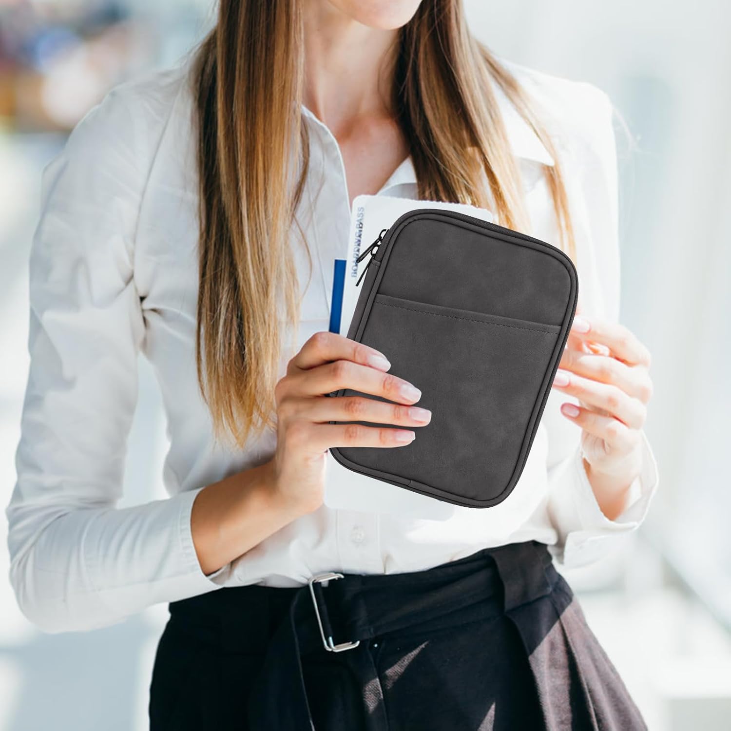 Universal Sleeve Bag for 6",6.8",7" Kindle Paperwhite/Colorsoft 2024-2012 Compatible with 6"-6.8" All-New Kindle/Kobo/Tolino/Sony,6" EReader with Anti-Drop Protective Cover,Grey