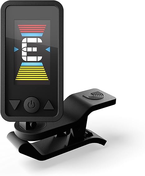 D'Addario Eclipse Headstock Clip On Guitar Tuner, PW-CT-17BK, Black