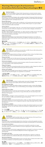 Miniatura 8 de StarTech.com Cable Ethernet CAT8 blanco de 30 pies, RJ45 sin enganches, 25G40G, 2000 MHz, 100 W PoE++, SFTP, cobre puro desnudo de 26 AWG, LSZH
