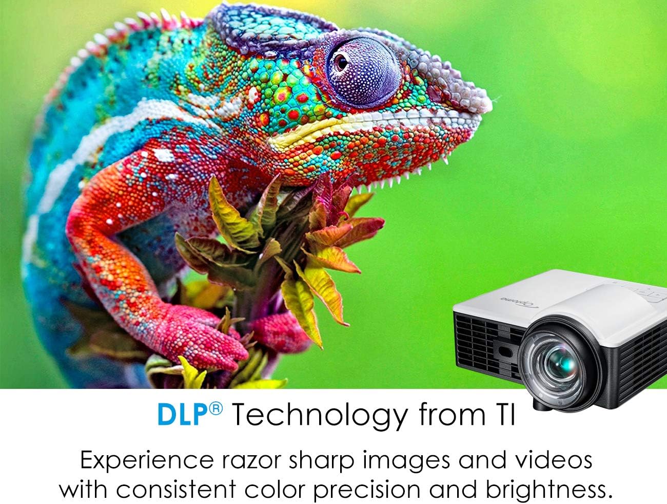 Optoma Portable LED Projector | 1000 lumens with Auto Focus | ML1050ST+