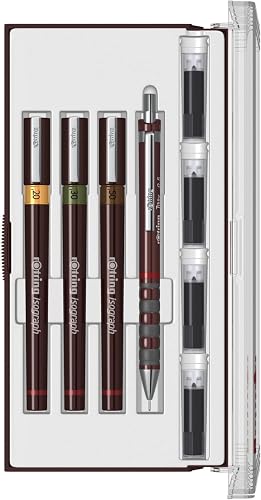rOtring Isograph college Set de stylo technique Haute pré…