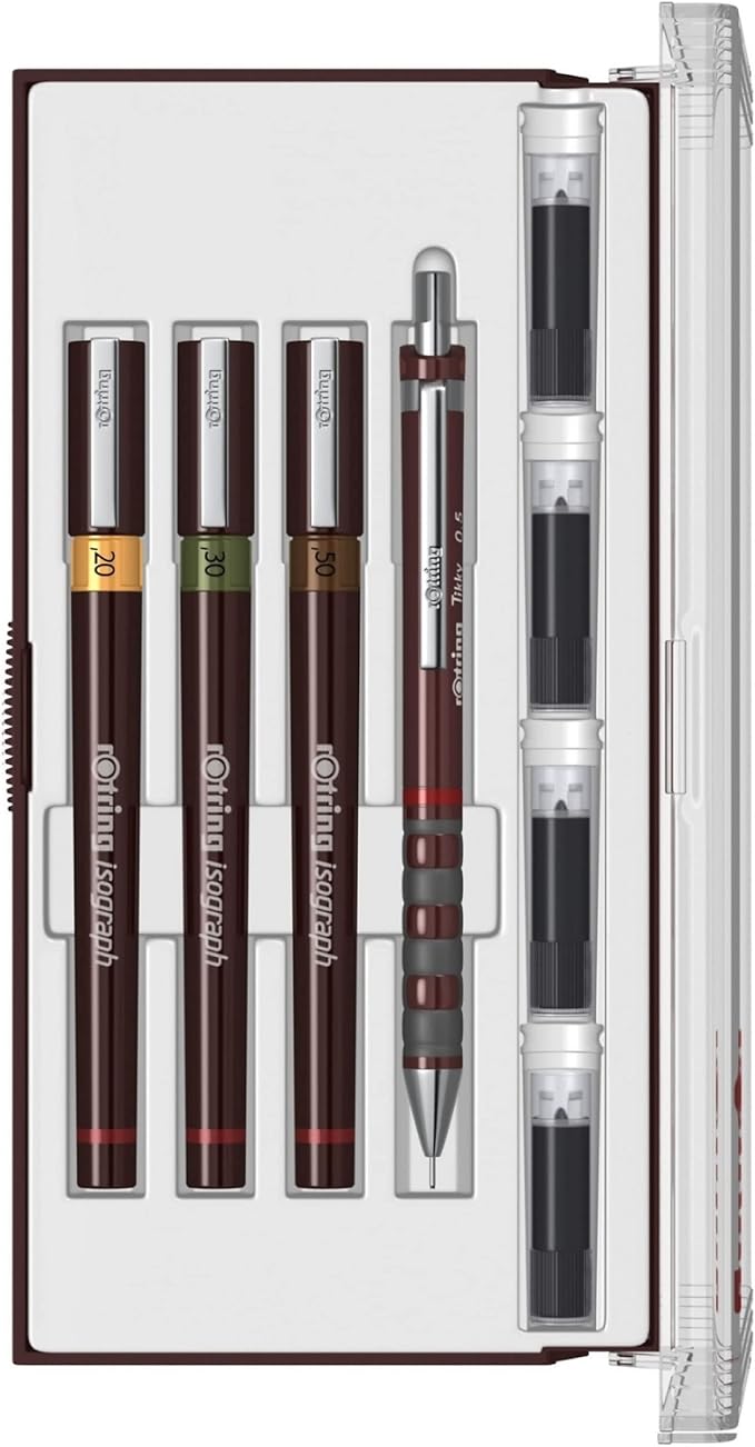 Rotring Isograph Junior Set 3 x Technical Pens