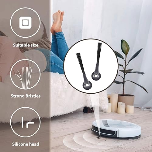 Miniatura 6 de 8 piezas de repuesto de cepillos laterales compatibles con Shark ION Robot IQ R101AE (RV1001AE), RV1100, RV1101, RV2011DRUS, RV912S, 102KY1000,