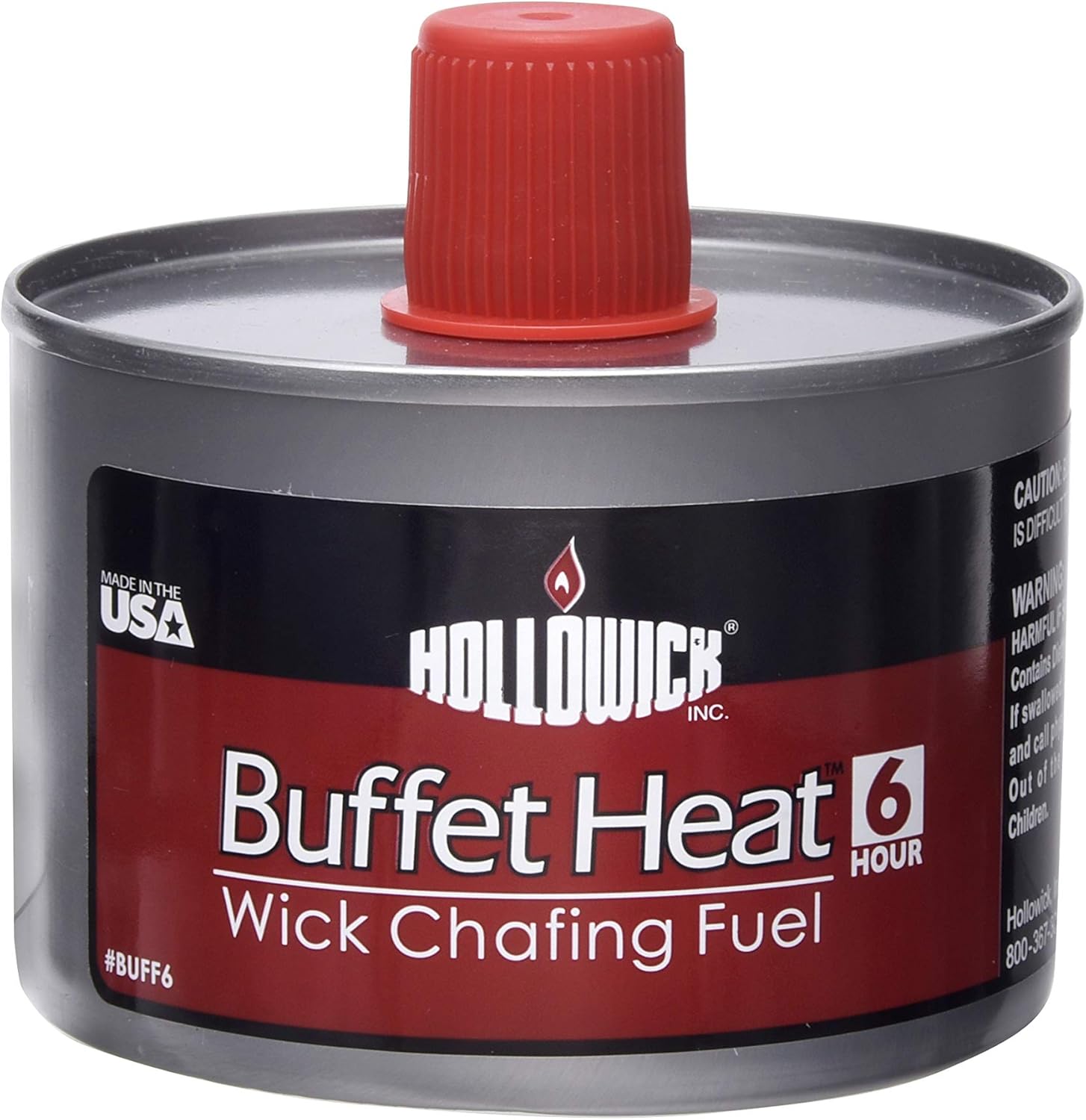 Hollowick BuffetHeat Chafing Fuel, 6 Hour Liquid Wick