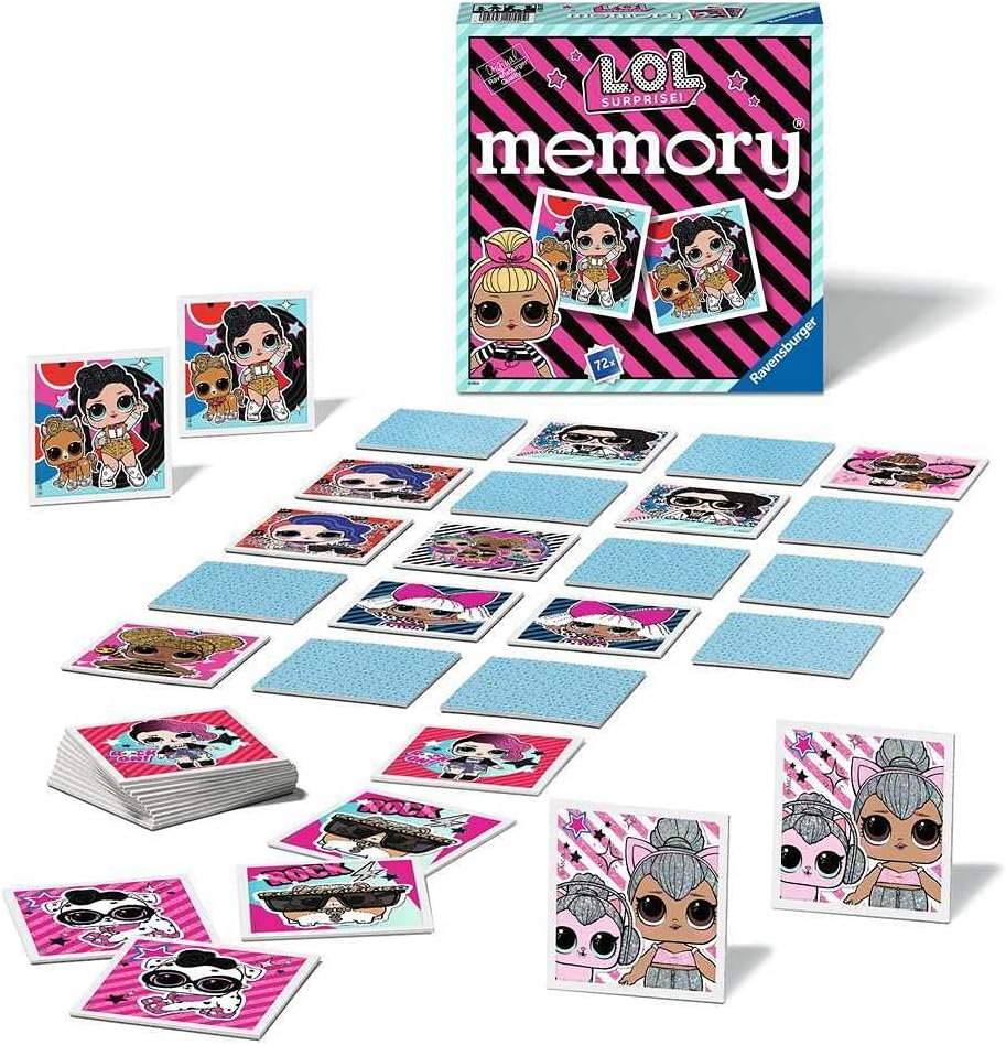 LOL Surprise Ravensburger - Grand memory Jeu Educatif- A part of 4 ans- 20550 - Exclusive to Amazon