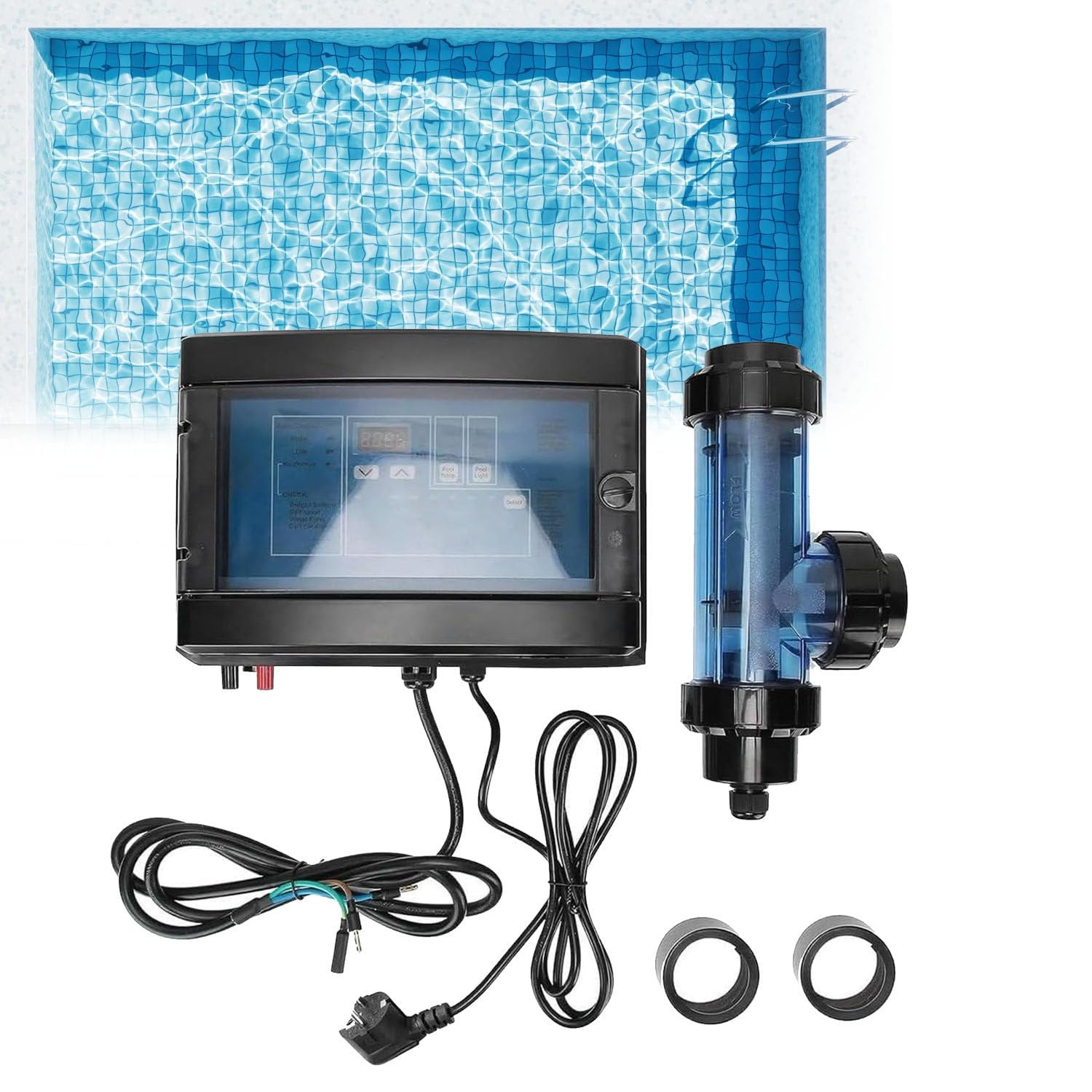 Urządzenie do chlorowania soli do basenów i spa, regulowana moc 15–50 g/h, zaawansowana technologia elektrolizy, stabilna produkcja chloru, idealne do użytku domowego i małych 30g/H
