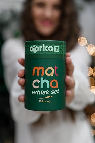 Miniatura 5 de Matcha - Juego de batidor de bambú, tradicional hecho a mano, incluye batidor (Chasen) con 100 puntas, cuchara (Chashaku), cuchara, caja de regalo