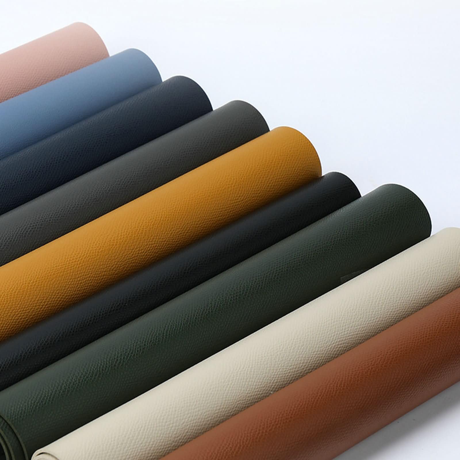 8 Pieces Set de Table, 43 x 30 CM Placemats de Table Antidérapant Bleu, Couleur Unie avec Rectangle