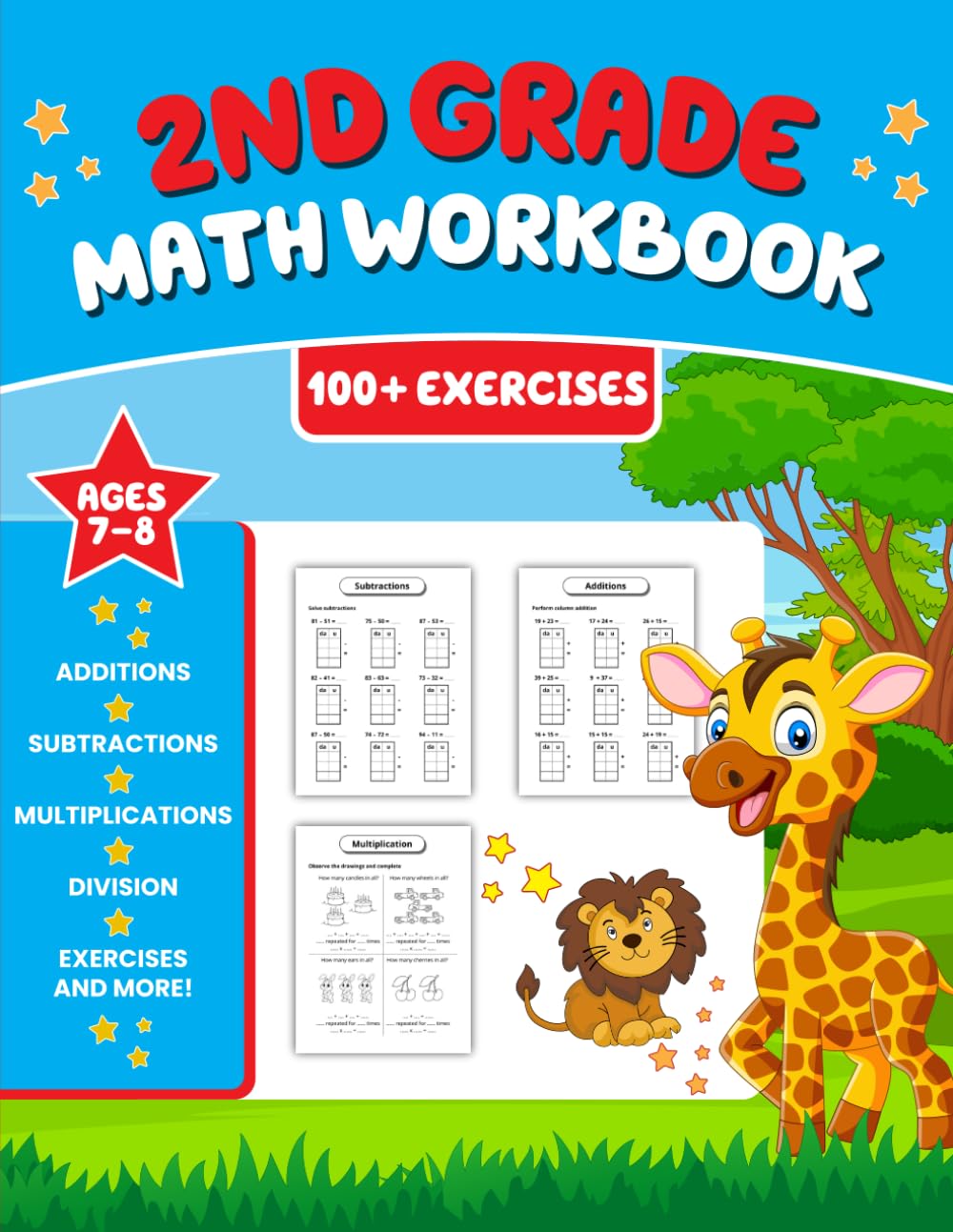 2nd Grade Math Workbook: Fun Learning with 100+ Exercises for Kids Ages ...