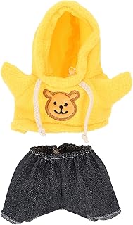 Ipetboom Conjunto De Camiseta Com Capuz De Urso Roupas De Boneca Roupas De Bicho De Pelúcia Roupas Minúsculas Fofas Brinquedo De Urso Faça Seus Próprios Bichos De Pelúcia Roupas De Boneca