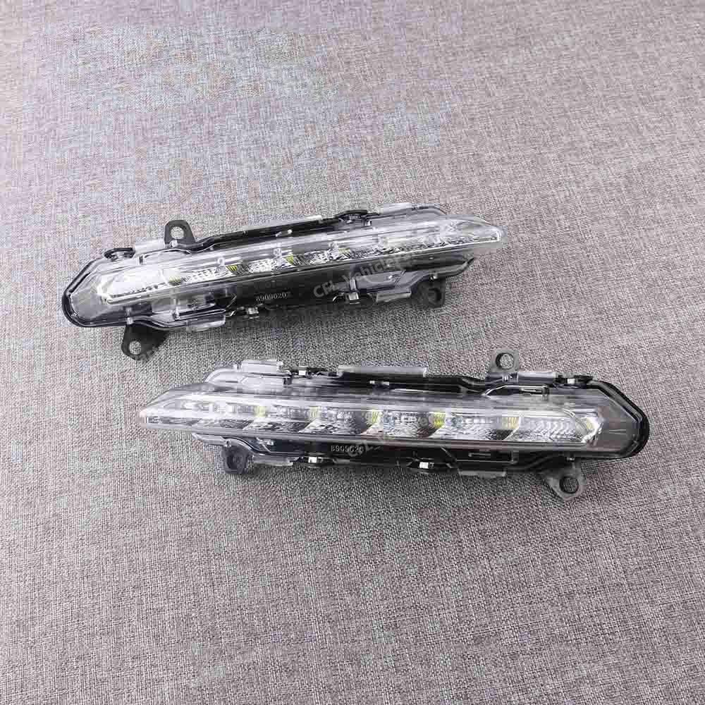 Better-1Pair Front LED Daytime Running Light A2218201756/A2218201856 For Mercedes S-Class W221 09-13 S350 S500 C250 C350 GLK350