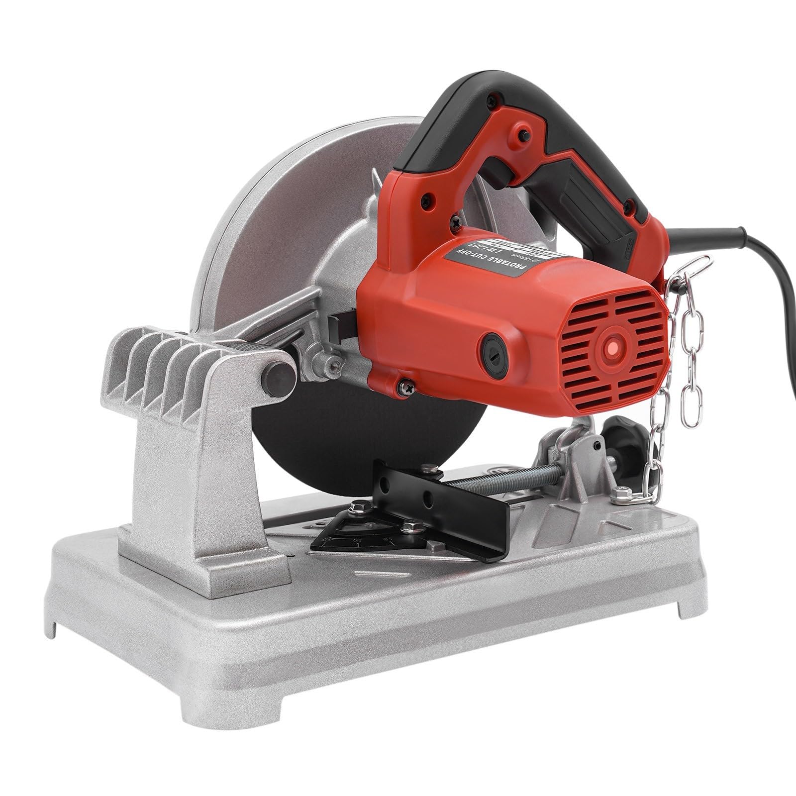 Miter Saw, Miter Saw, Hacksaw, Electric Saw for Metal, Wood, Tile, with 185 mm Saw Blade, 1200 W, Power 5200 RPM, Cutting Angle 0 to 45 Degrees
