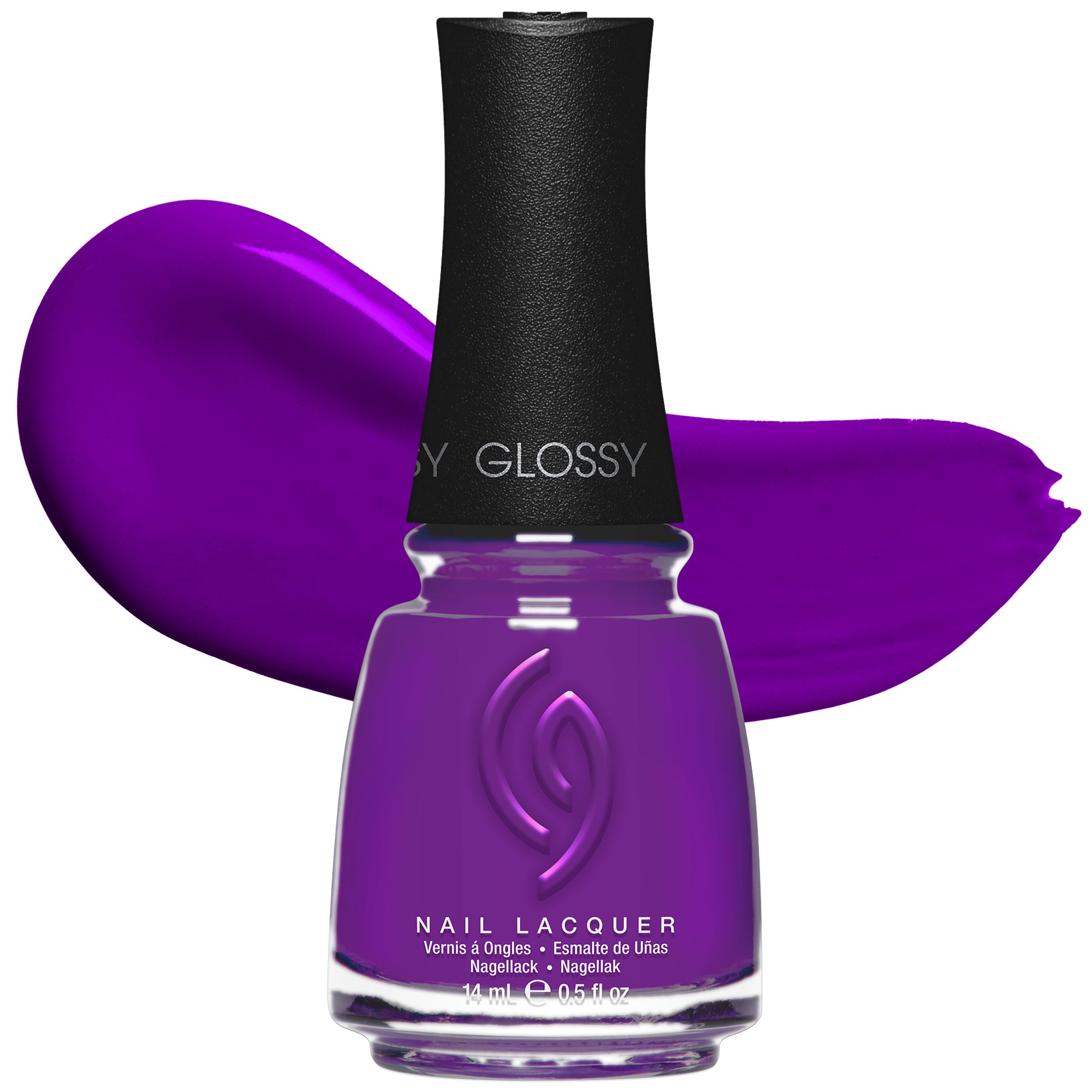 CG Nail Polish Plur-Ple – Vibrant Purple Nail Lacquer for Salon-Quality DIY Manicure, Chip-Resistant, High Shine Finish, 0.5 fl oz