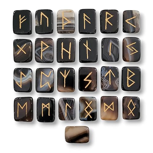 Runes - Rune Stones Set Crystal Viking Alphabet Elder futhark