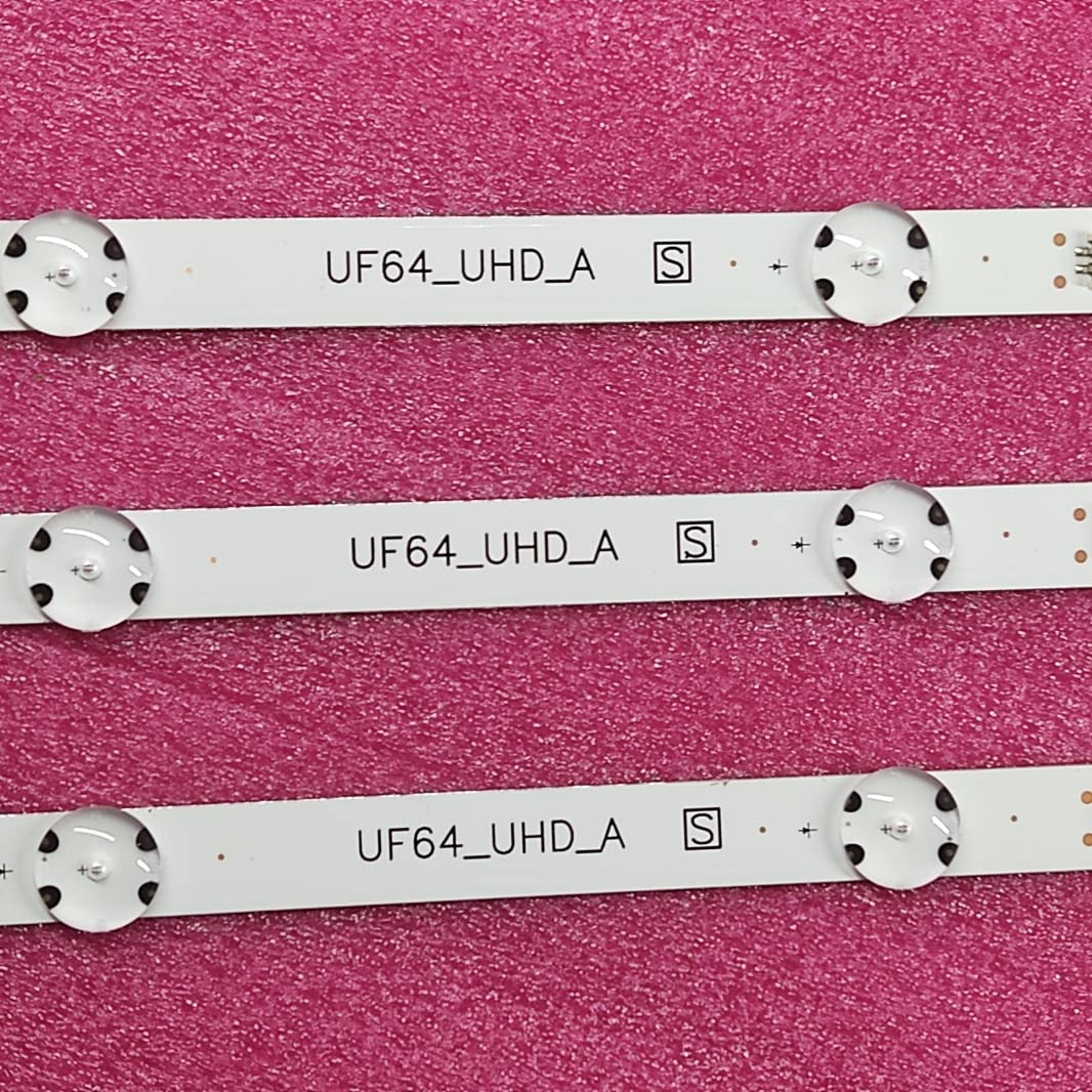 3 LED PCS Striscia di retroilluminazione for LG 43UH603V 43UH610V 43UH640V 43UF6407 43LH604V 43UH603V 43UH620V 43UH610A 43LH5700 43LH60_FHD_A Facile da installare