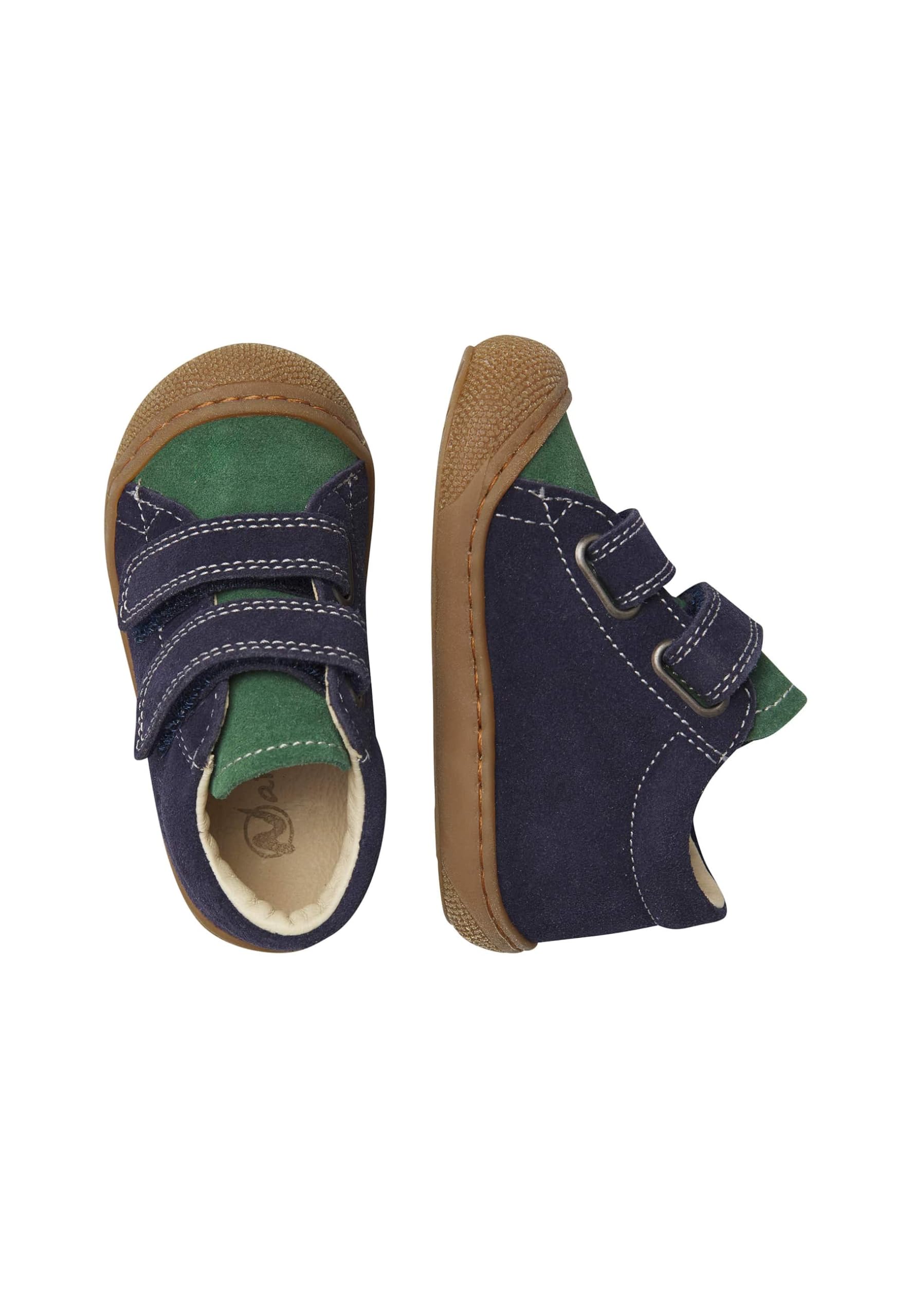 Naturino Cocoon VL Suede Sole Honey Navy-Green Bottle