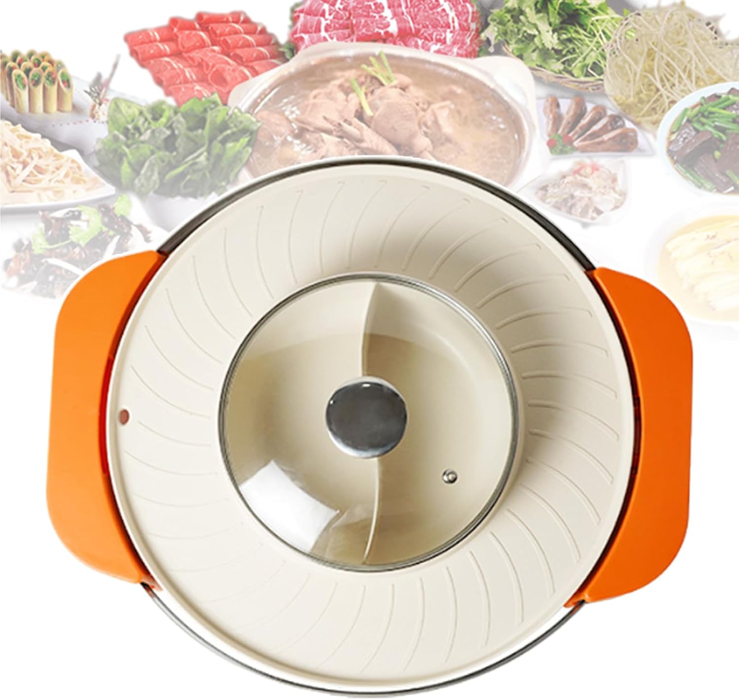 Olla Eléctrica con Parrilla, 1800W, 2.5L, para 3-4 Personas