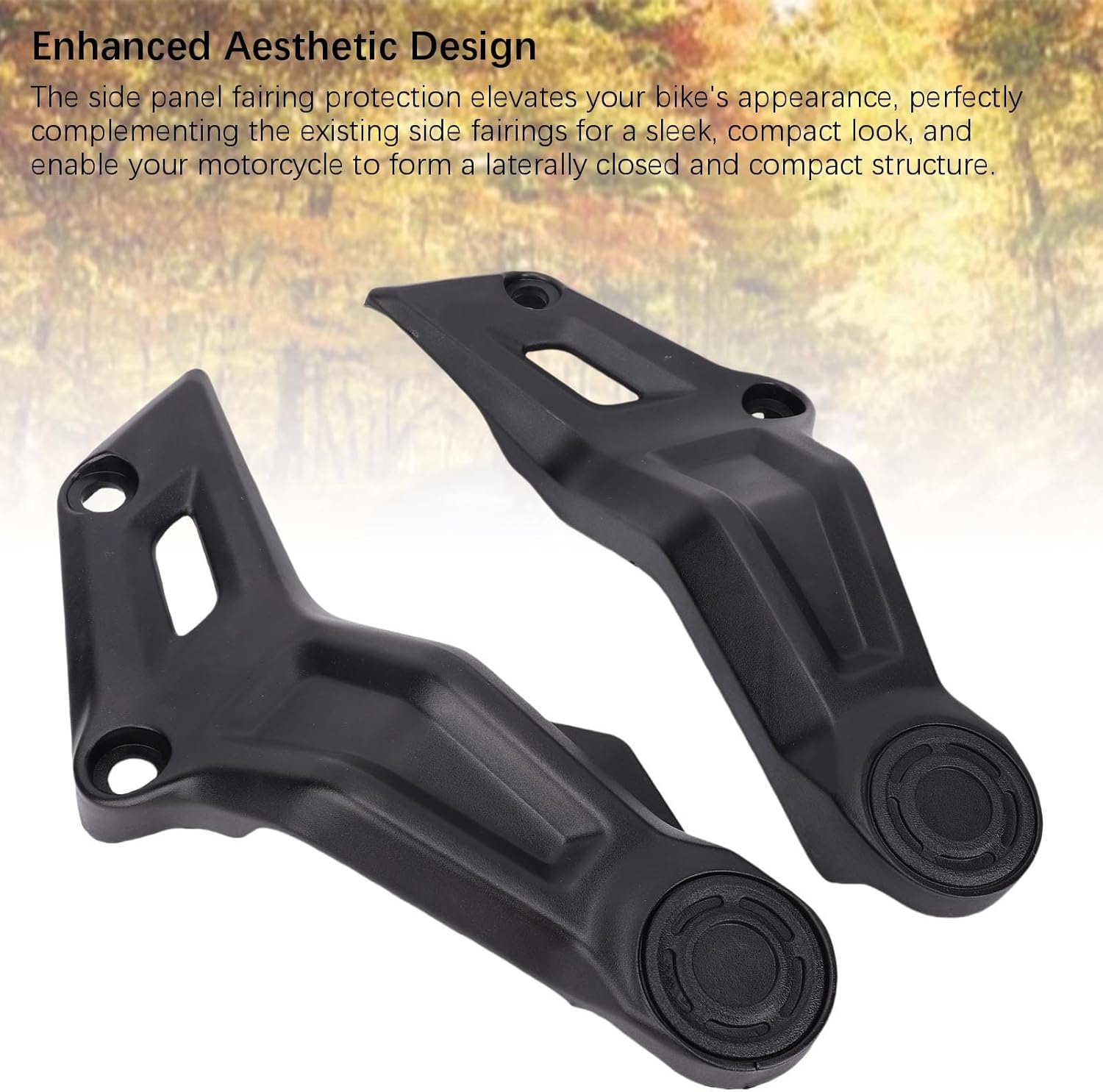 Frame Guard Cover, ABS Engine Fairing Protection for MT07 FZ07 2021 2022 2023, with Side Panel Fairing for Compact Look (Black)