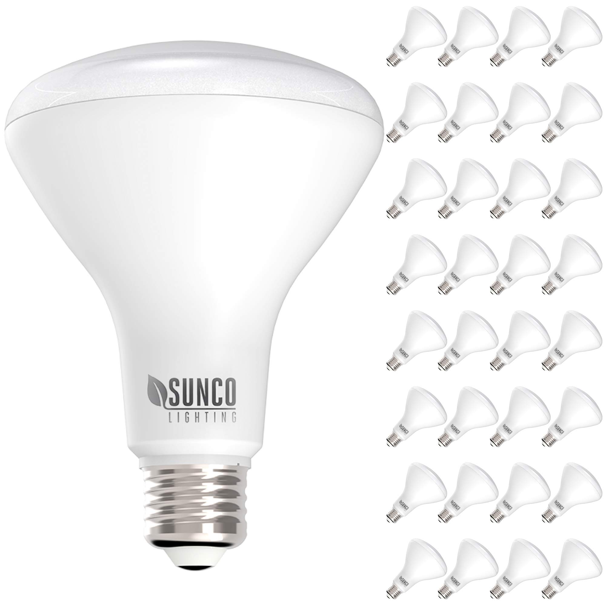 Sunco Lighting 32 Pack BR30 LED Bulb 11W=65W, 3000K Warm White, 850 LM, E26 Base, Dimmable, 25,000 L