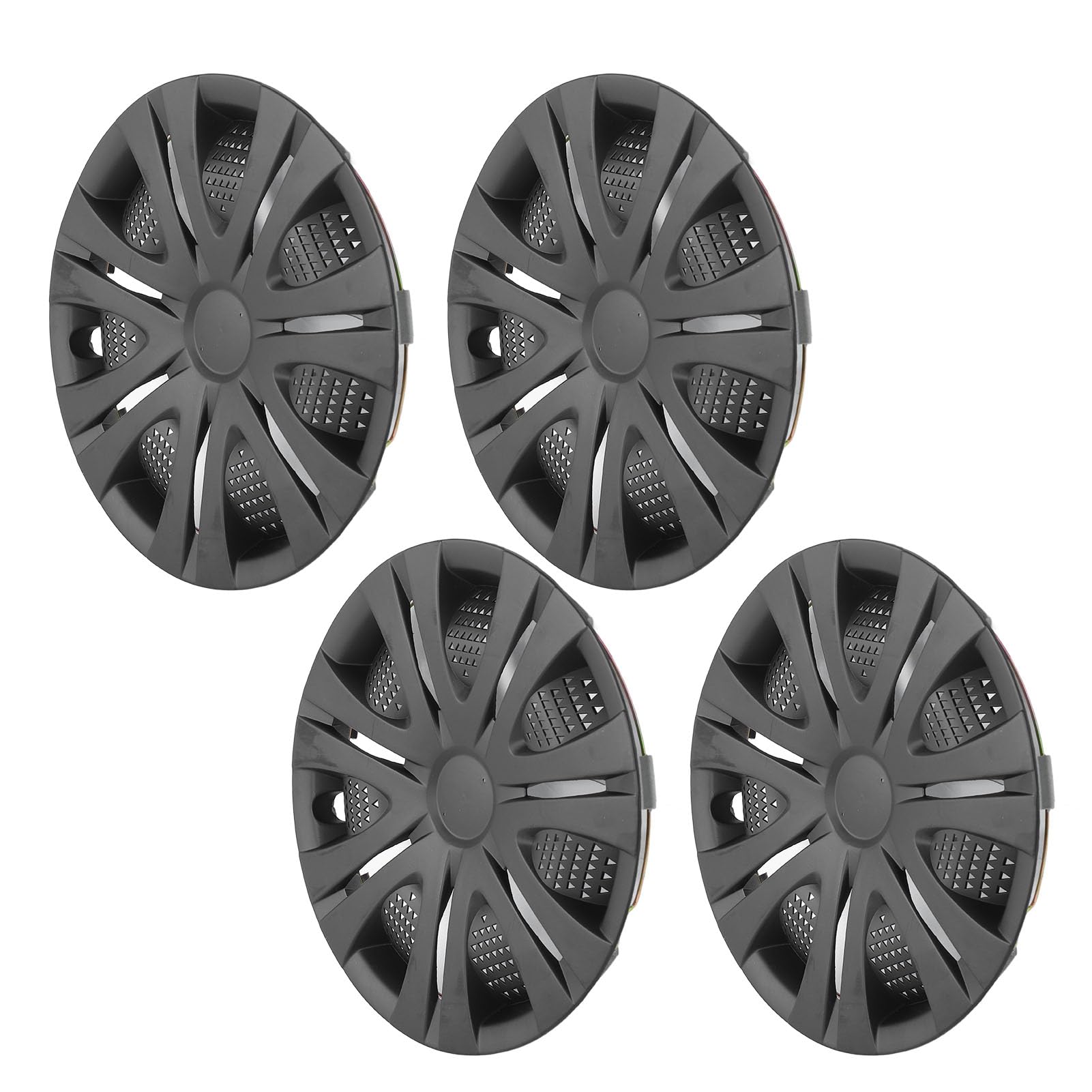 Siège Matte Black 13in Wheel Hub Cap Ensemble de Longueur Durable en Remplacement de Panda Twingo