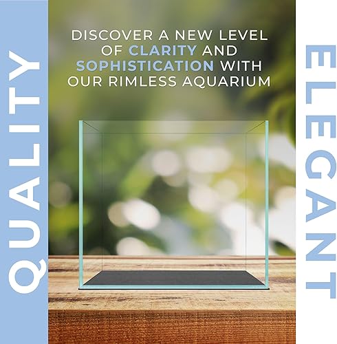 Miniatura 3 de Tanque sin borde de 1 galón, tanque de peces de 6.29 x 6.29 x 6.29 pulgadas, tanque de peces sin borde estilo cubo, acuario de cubo de vidrio