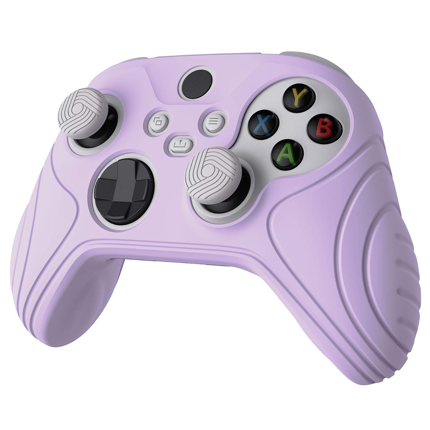 eXtremeRate PlayVital Samurai Edition Anti-Slip Controller Grip Silicone Skin for Xbox Core Controller, Ergonomic Protective Case Cover for Xbox Series S/X w/Thumb Grips - Mauve Purple - Image 6
