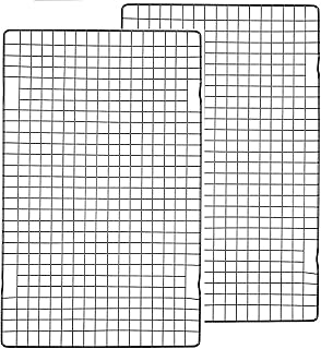 2 Pack Heavy-Duty Cooking Rack, 10x16" Cooling Rack/Baking Rack - Oven & Grill Safe Thick Wire Cooling & Baking Rack for R...