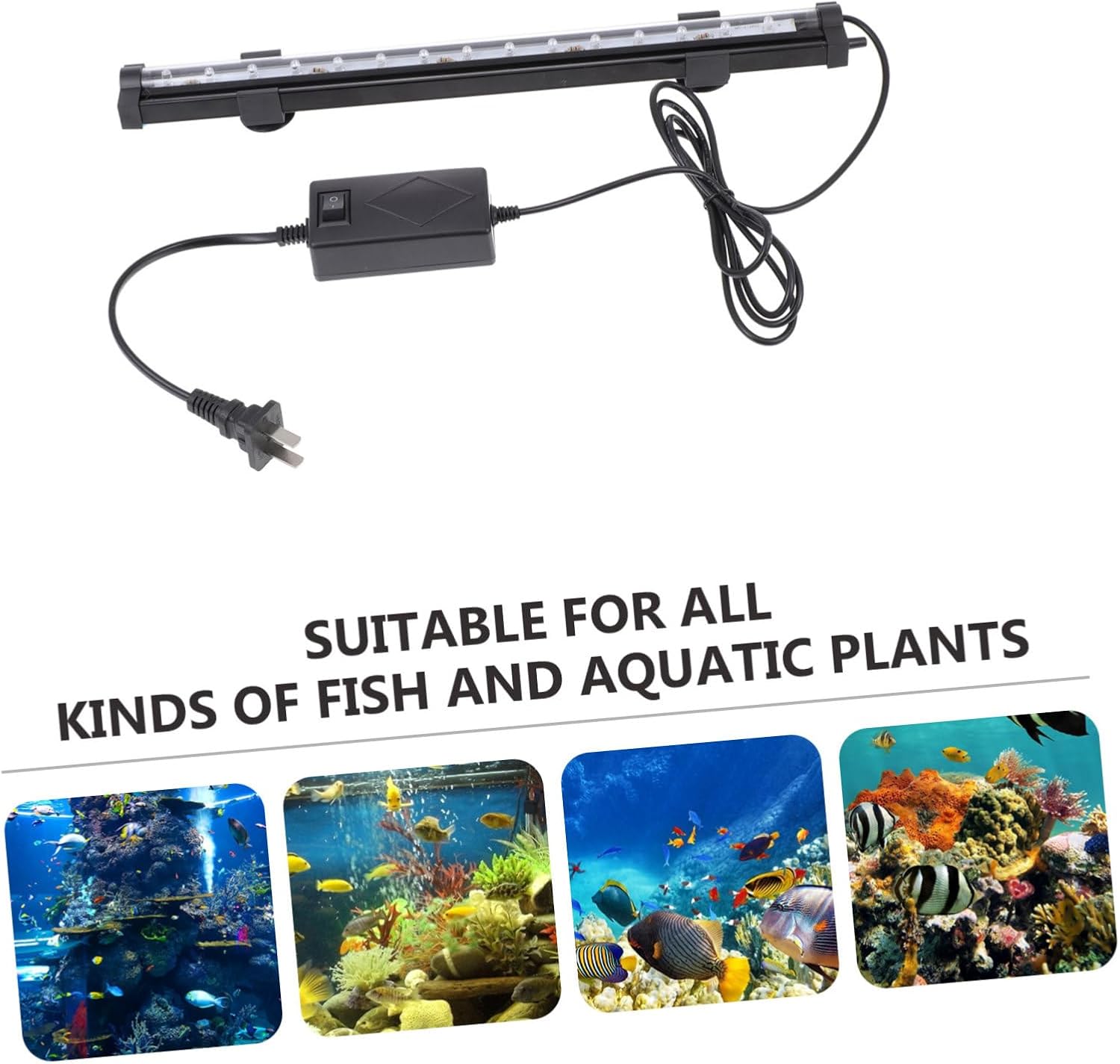 BESPORTBLE 1pc Changing Led Aquarium Light for Fish Tank Decoration Brightness Us for Enhancing Underwater Landscapes