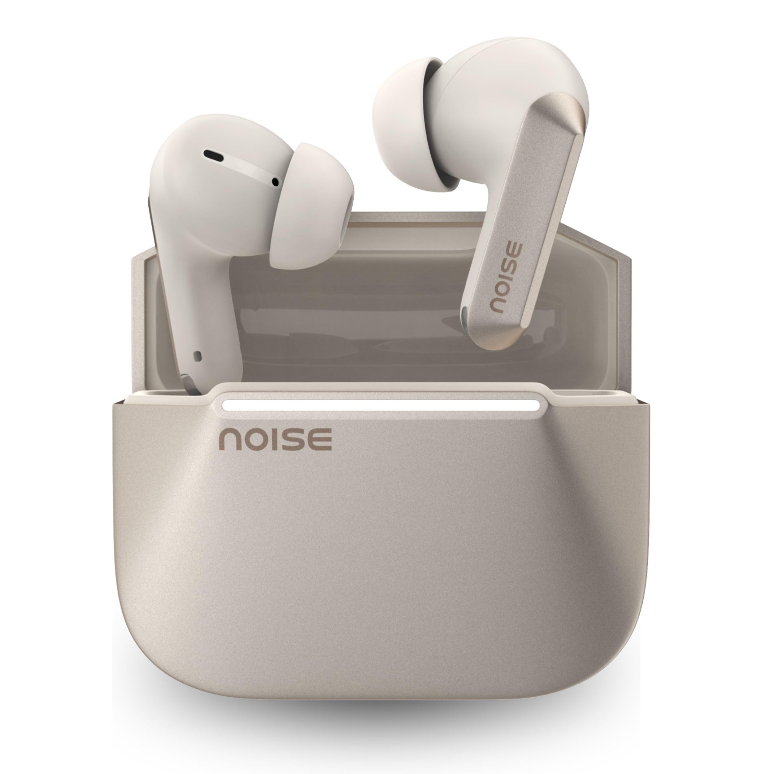 Noise ALT Buds, 35dB ANC, Spatial Audio, 45Hrs Playtime, App Support, Ai Powered, Instacharge, Dual Pairing, BTv6.0 (Chosen Taupe (Metallic))