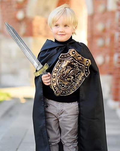 Miniatura 7 de 2 espadas de juguete, espada romana de plástico de 18.9 pulgadas para niños, accesorio de juego de rol, juguete medieval de caballero, cosplay