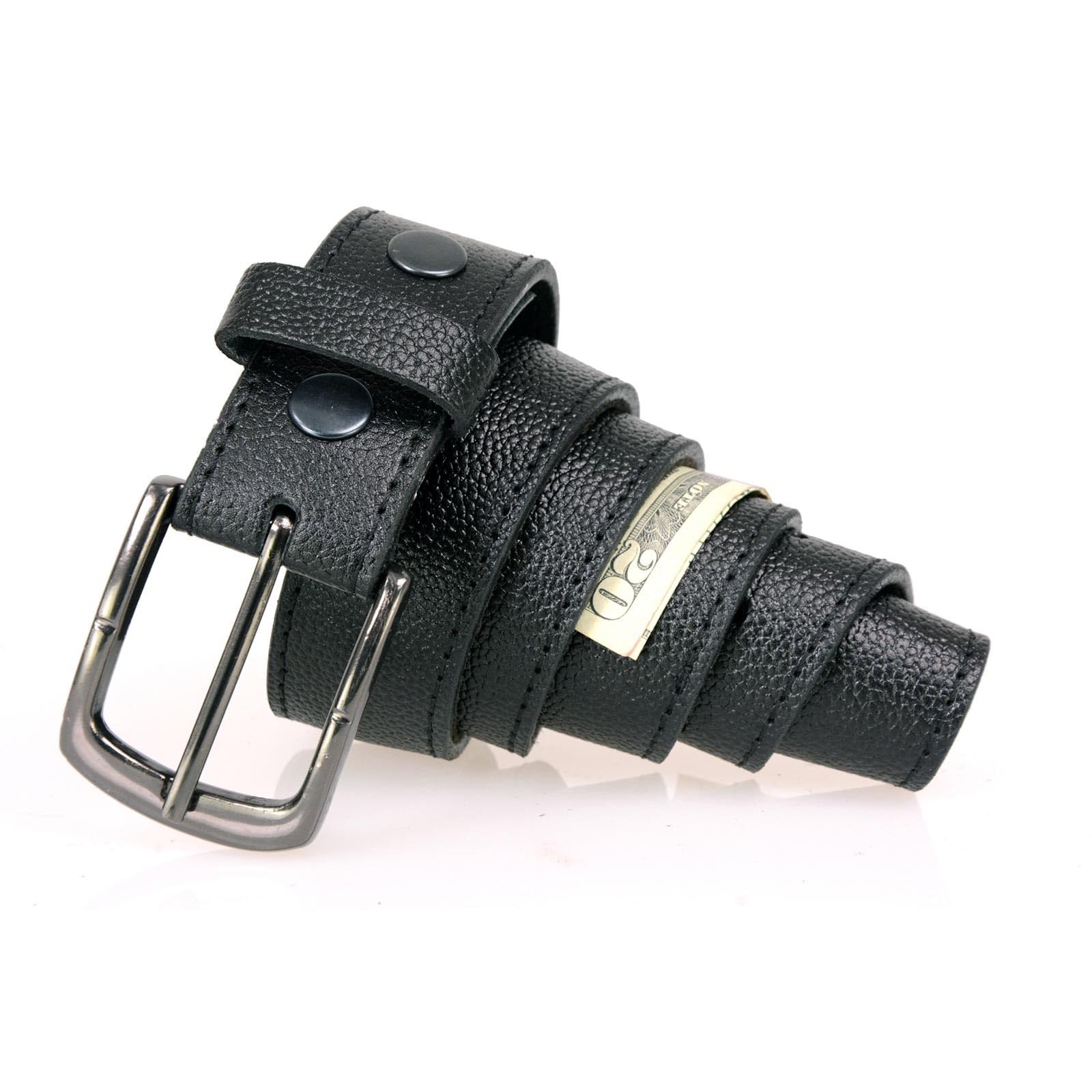 Milwaukee Leather Men's Interchangeable Buckle Leather Belts
