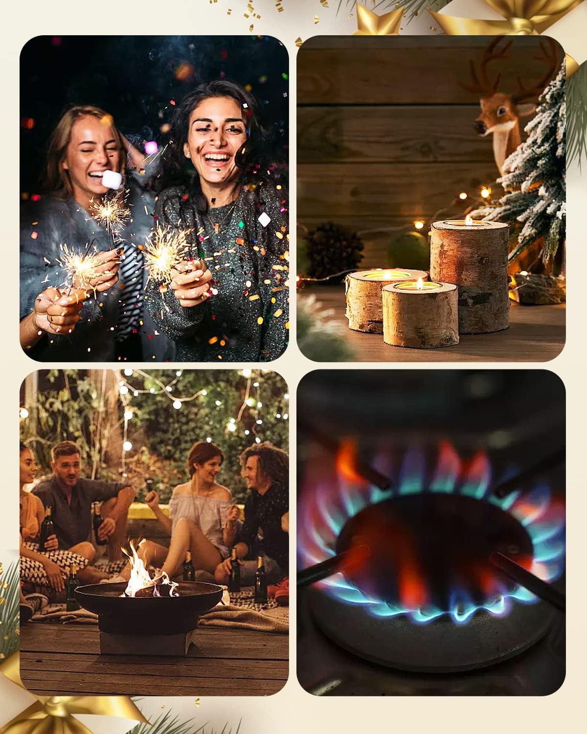 SITANES Candle Lighter Electric Plasma Arc Long Lighter with USB Rechargeable LED Display 360° Flexible Neck Flameless Lighter for Candles Grill Camping BBQ Gas Stoves : Health & Household