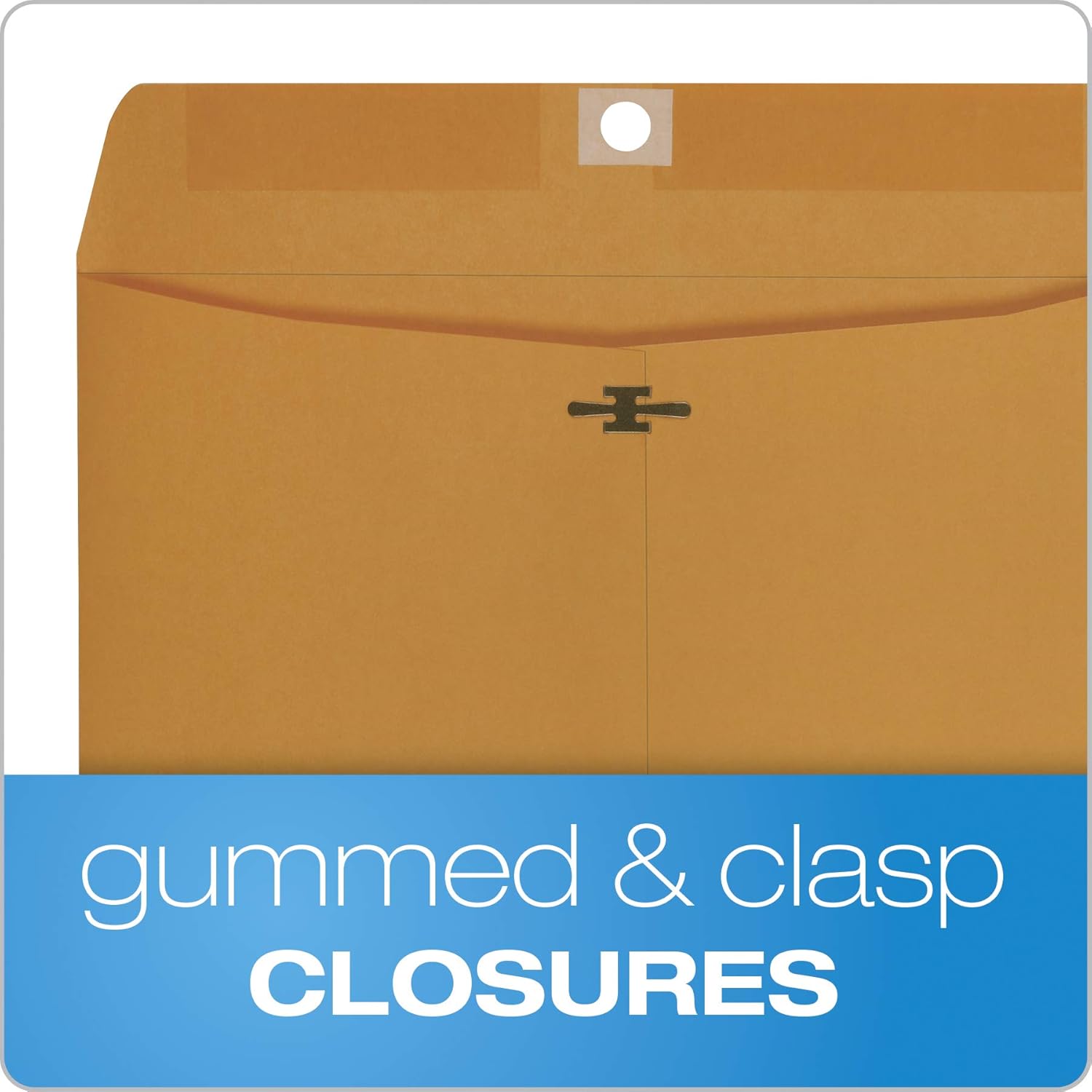Columbian 9" x 12" Clasp Envelopes with Clasp Closure and Gummed Seal, 28 lb Kraft Paper, 250 per Box (COLO921)