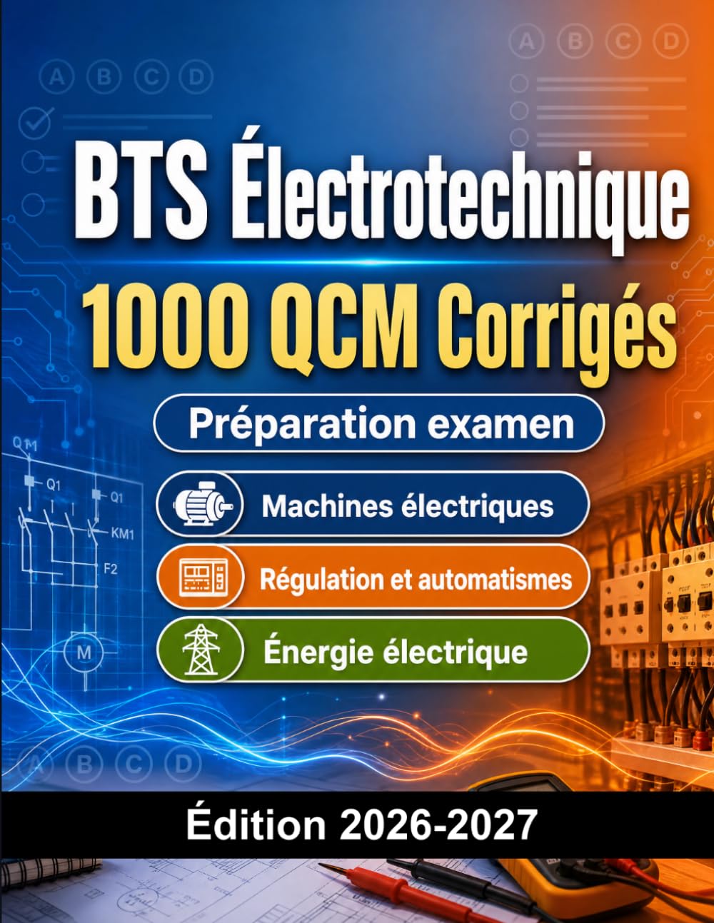 BTS Électrotechnique : 1000 QCM Corrigés: Préparation Examen BTS Électricité | Machines, Automatismes, Énergie et Installations