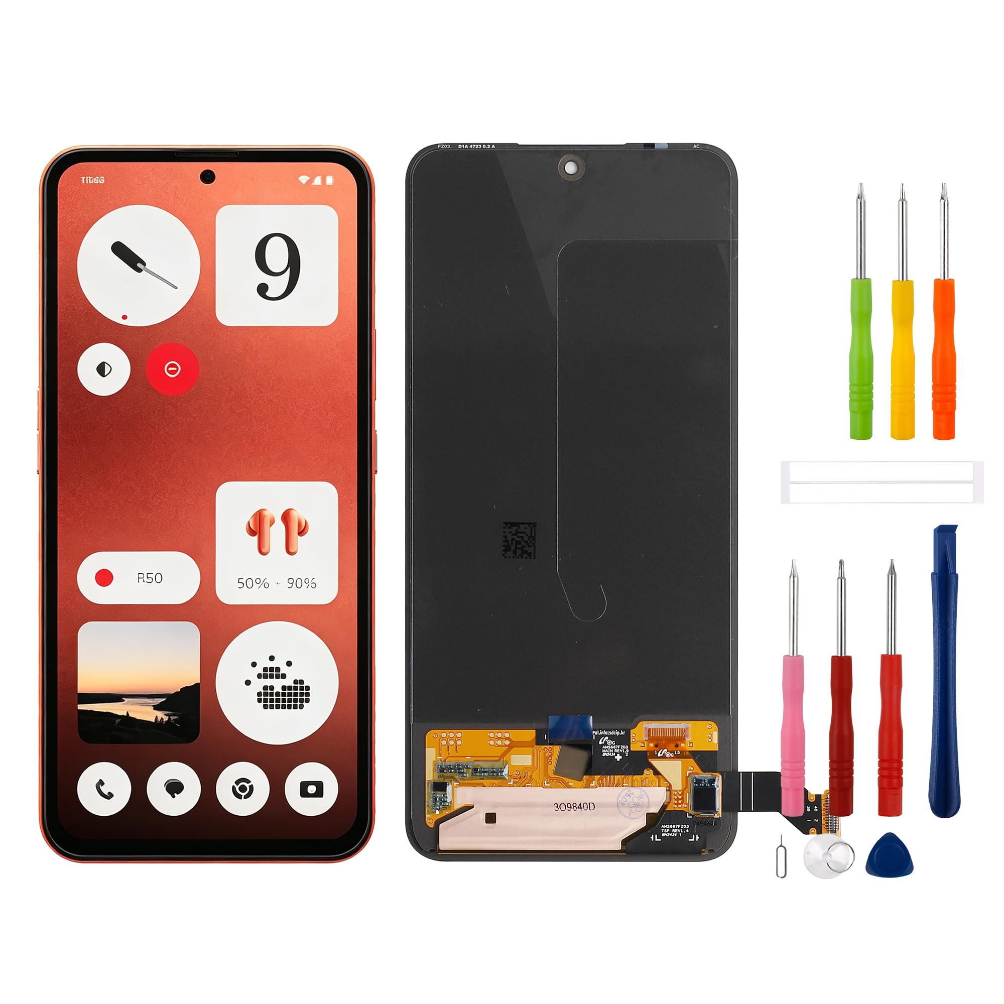 Écran AMOLED de rechange compatible avec Nothing CMF Phone 1 A015