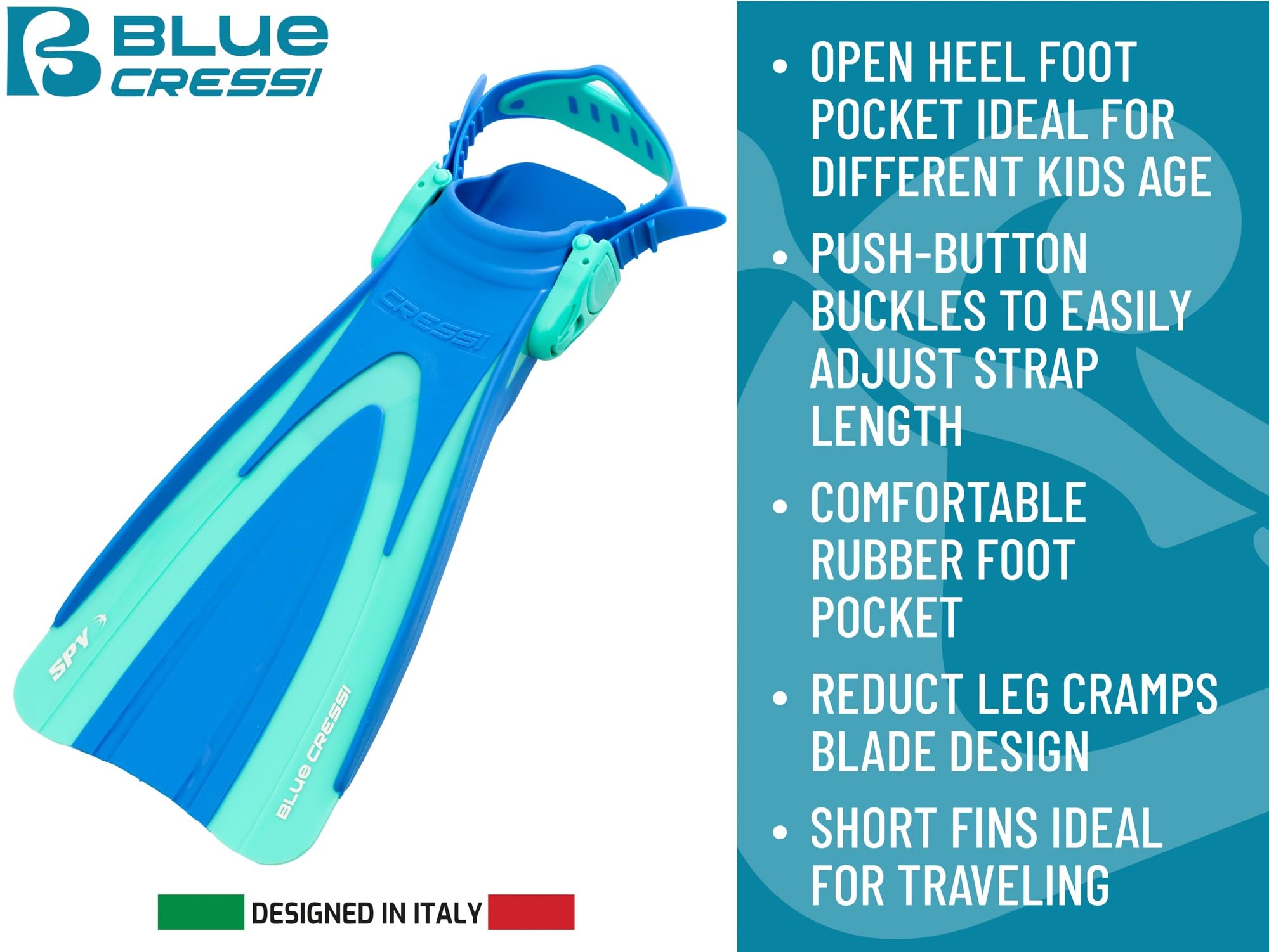 CRESSI Seashell Seekers Set Snorkeling Bambini con Pinne Corte Regolabili, Maschera Subacquea Anti-Fog in Vetro Temperato e Boccaglio Dry Ergonomico per Piscina e Mare, Attrezzatura Snorkeling Bambini