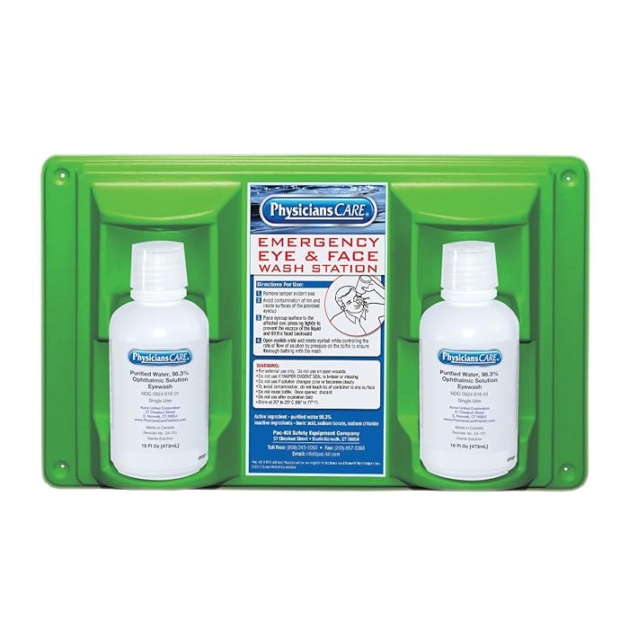 Buy PhysiciansCare Eye Wash Station, Double 16 oz. Bottle New Plum