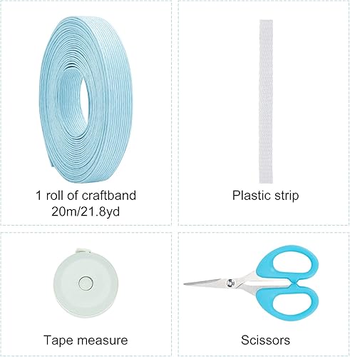 Miniatura 2 de Juego de 3 cestas tejidas de ratán de papel, banda de manualidades, kit de fabricación de cestas de papel, cuenco tejido creativo para actividades